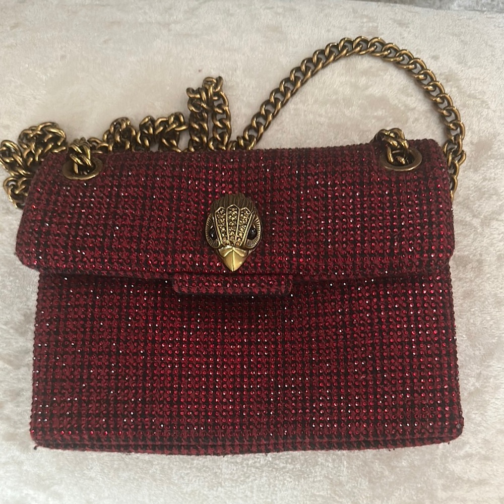 ‼️SOLD‼️Authentic KURT GEIGER ‼️
Elegant Red Tweed Chain Bag